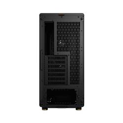 FRACTAL DESIGN North ATX mATX Mid Tower PC Case - Charcoal Black Chassis with Walnut Front and Light Tinted TG Side Panel