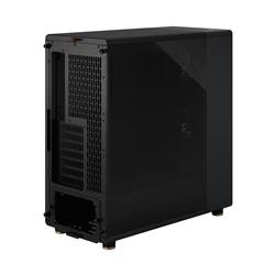 FRACTAL DESIGN North ATX mATX Mid Tower PC Case - Charcoal Black Chassis with Walnut Front and Light Tinted TG Side Panel