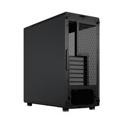 FRACTAL DESIGN North ATX mATX Mid Tower PC Case - Charcoal Black Chassis with Walnut Front and Light Tinted TG Side Panel