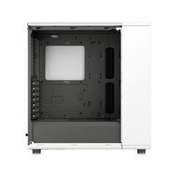 FRACTAL DESIGN North ATX mATX Mid Tower PC Case - Chalk White Chassis with Oak Front and Mesh Side Panel