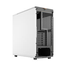 FRACTAL DESIGN North ATX mATX Mid Tower PC Case - Chalk White Chassis with Oak Front and Mesh Side Panel