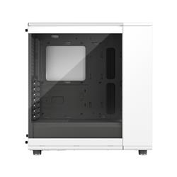 FRACTAL DESIGN North ATX mATX Mid Tower PC Case - Chalk White Chassis with Oak Front and Light Tinted TG Side Panel