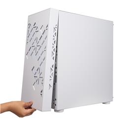 Bitfenix Tracery Mid Tower Case With 2 included White fans 120 cm