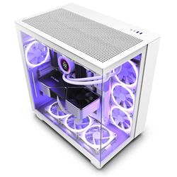 NZXT H9 Flow DUAL-CHAMBER MID-TOWER AIRFLOW CASE - White