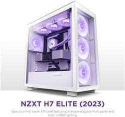 Nzxt H7 (2023 Edition) Elite Mid-Tower ATX Case - White