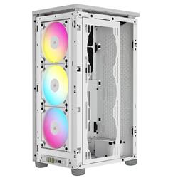 CORSAIR iCUE 2000D RGB Airflow Mini-ITX Case, White(Open Box)