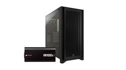 CORSAIR 4000D Airflow w/ Pre-installed RM1000x Shift Power Supply, Black(Open Box)