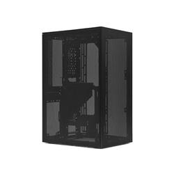 SSUPD Meshroom S Mini ITX Case - Black, with PCIe 4.0 Riser Cable