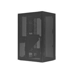 SSUPD Meshroom S Mini ITX Case - Gray - with PCIe 4.0 Riser Cable