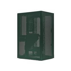 SSUPD Meshroom S Mini ITX Case - Green - with PCIe 4.0 Riser Cable