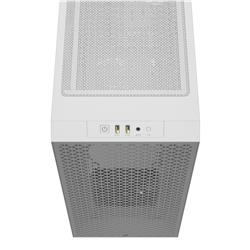 CORSAIR 3000D Tempered Glass Mid-Tower, White, 2x SP120 ELITE Fans