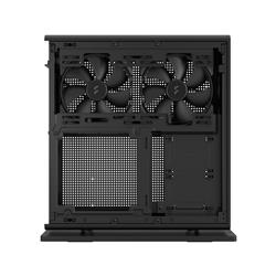 FRACTAL DESIGN Ridge Black Mini-ITX Slim Small Form Factor Console PC Case with PCIe 4.0 Riser