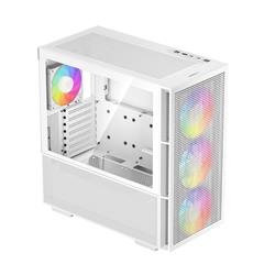 DeepCool CH560 ATX Airflow case, 3x Pre-Installed 140mm ARGB Fans, White