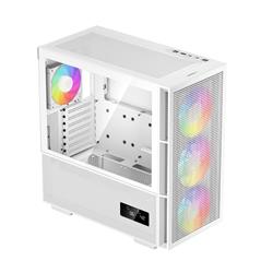 DeepCool CH560 Digital ATX Airflow case, 3x Pre-Installed 140mm ARGB Fans, White(Open Box)