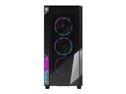 GIGABYTE AORUS C500 GLASS - Black Mid Tower PC Gaming Case, Tempered Glass, USB Type-C, 4x ARBG Fans Included (GB-AC500G ST)