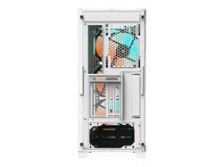 GIGABYTE C301 GLASS WHITE - White Mid Tower PC Gaming Case, Tempered Glass, USB Type-C, 4x ARBG Fans Included (GB-C301GW)(Op...