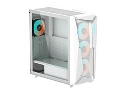 GIGABYTE C301 GLASS WHITE - White Mid Tower PC Gaming Case, Tempered Glass, USB Type-C, 4x ARBG Fans Included (GB-C301GW)(Op...