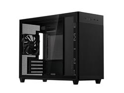 ASUS Prime AP201 MicroATX Tempered Glass Small Tower Case - Black(Open Box)