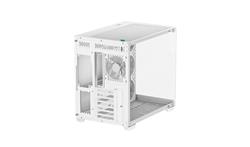 DeepCool CG530 4F WH ATX Panoramic case, White, 4x Pre-installed PWM ARGB fans