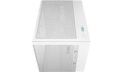 DeepCool CG530 4F WH ATX Panoramic case, White, 4x Pre-installed PWM ARGB fans