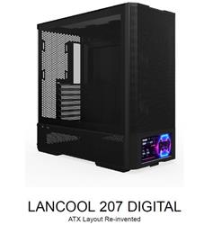 LIAN LI LANCOOL 207 Digital, 6” 60Hz LCD screen PC Case - Black