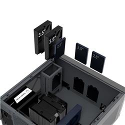 SilverStone Crown 04 Panneau maillé Grand Noir