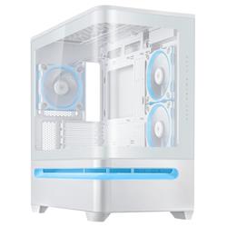 ASUS Boîtier mATX Prime AP202 ARGB Blanc