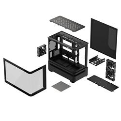 ASUS Boîtier mATX Prime AP202 ARGB Noir