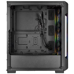 Corsair iCUE 220T RGB Tempered Glass Mid-Tower Smart Case, Black(Open Box)