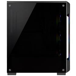 Corsair iCUE 220T RGB Tempered Glass Mid-Tower Smart Case, Black(Open Box)