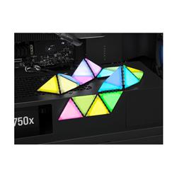 CORSAIR iCUE LC100 Case Accent Lighting Panels - Mini Triangle - 9x Tile Expansion Kit(Open Box)