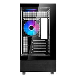 SilverStone Lucid 04 Panoramic Micro ATX Tower Black