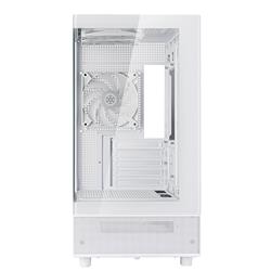SilverStone Lucid 04 Panoramic Micro ATX Tower White