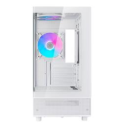 SilverStone Lucid 04 Panoramic Micro ATX Tower White
