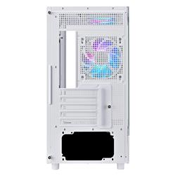 SilverStone Lucid 04 Panoramic Micro ATX Tower White