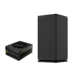 FRACTAL DESIGN Mood Mini-ITX PC Case, Black + FSP Dagger Pro 850W SFX 3.0 PCIe 5 Power Supply