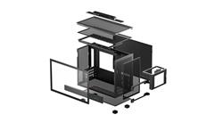 DeepCool CH160 PLUS PC mini-tour , noir