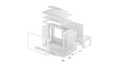 DeepCool CH160 PLUS WH PC mini-tour , blanc