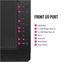 MSI MPG VELOX 100R Mid-Tower Computer Case