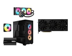 CORSAIR 3500X RS-R ARGB, RM850x PSU, NAUTILUS 360 ARGB AIO + XFX Swift AMD Radeon RX 9070 XT GPU