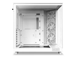 NZXT H6 FLOW Compact Dual-Chamber Mid-Tower Airflow Case, White(Open Box)