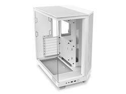 NZXT H6 FLOW Compact Dual-Chamber Mid-Tower Airflow Case, White(Open Box)