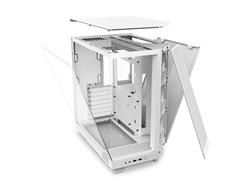 NZXT H6 FLOW Compact Dual-Chamber Mid-Tower Airflow Case, White(Open Box)