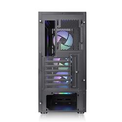 THERMALTAKE S200 TG with 4 x ARGB Lite Fan Mid-Tower Case, Black