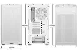 be quiet! Pure Base 501 Airflow Window ATX PC Case, White