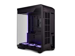 SSUPD Xhuttle Boîtier de jeu ATX Mid Tower noir, double chambre, verr