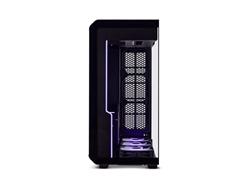 SSUPD Xhuttle Boîtier de jeu ATX Mid Tower noir, double chambre, verr
