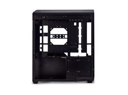 SSUPD Xhuttle Boîtier de jeu ATX Mid Tower noir, double chambre, verr