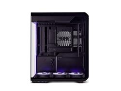 SSUPD Xhuttle Boîtier de jeu ATX Mid Tower noir, double chambre, verr