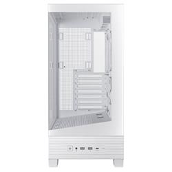 ASUS A31 ATX Mid-Tower Gaming Case, Dual-sided tempered glass, White